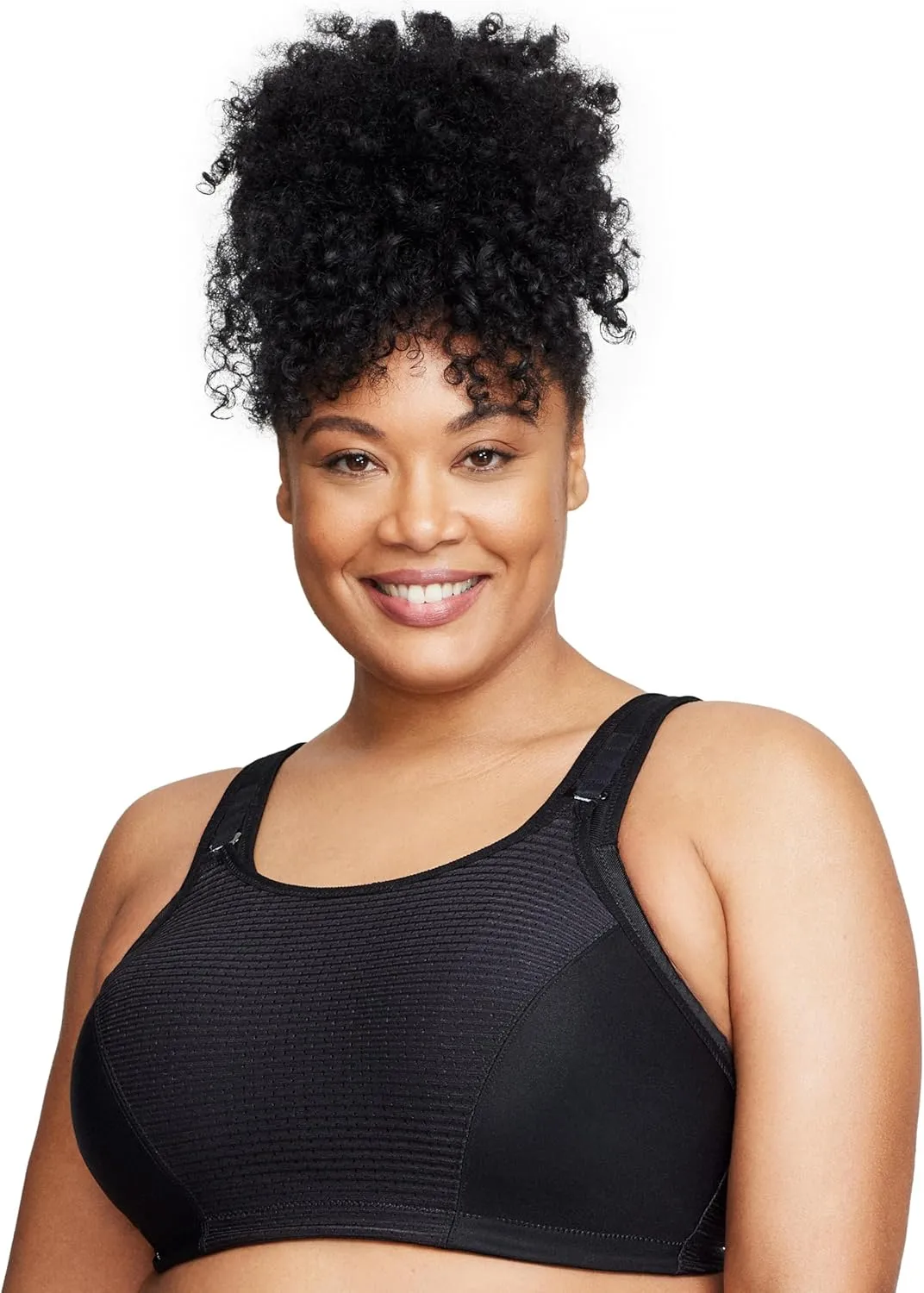 Full Figure Plus Size Custom Control Sports Bra Wirefree #1166