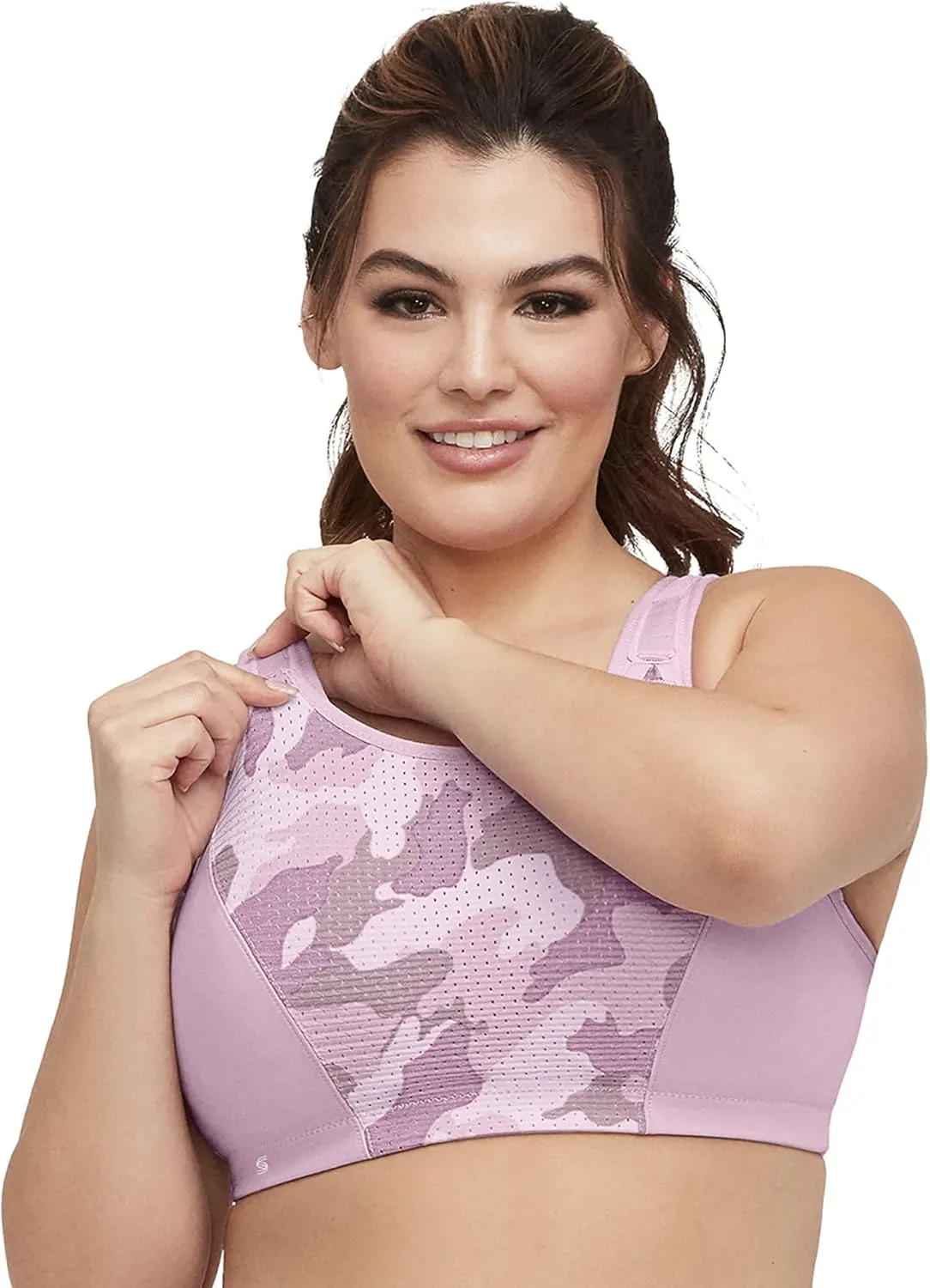 Full Figure Plus Size Custom Control Sports Bra Wirefree #1166