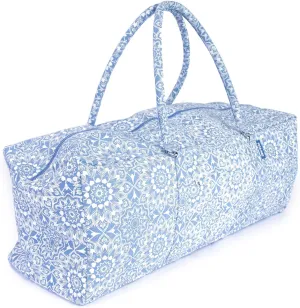 Full Print Mandala Yoga & Pilates Kit Bag, Unisex with Full Length Zip, Fits Most Flexible Mats, Yoga Blocks, Bolsters & Clothing | Burgundy, Grey or Blue.