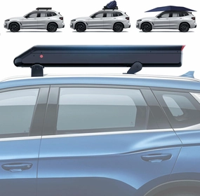 Fully Automatic Car Umbrella, Sun Shade Cover Tent Cloth Canopy, 3.8M Car Tent Cover, Movable Carport, Portable Car Umbrella Sunproof Sun,Grey