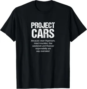 Funny Car Guy Gift - Project Classic Muscle Car T-Shirt