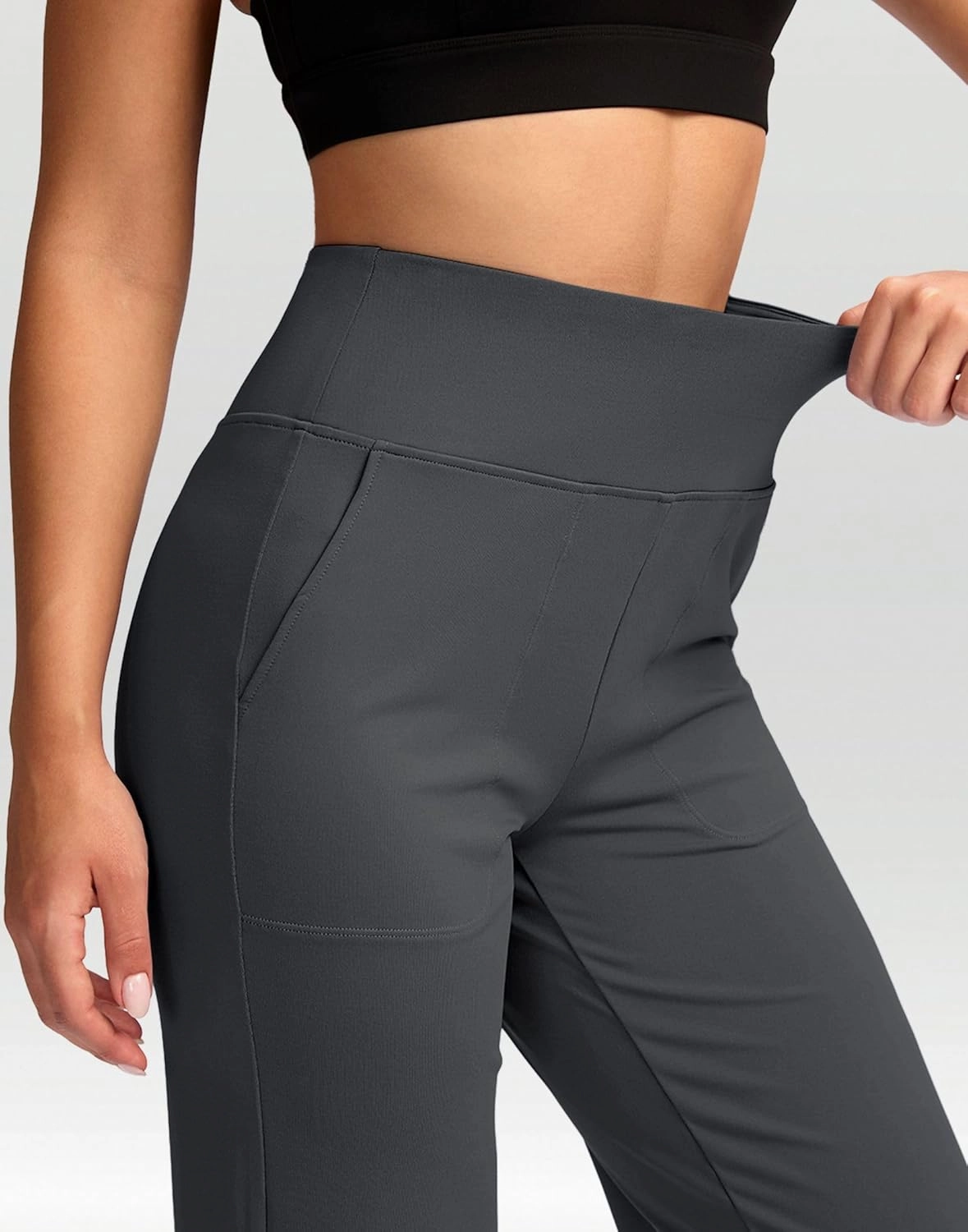 G Gradual Women's Yoga Pants wiht Pockets High Waist Stretch Loose Casual Lounge Sweatpants Petite/Regular/Tall