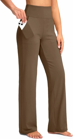 G Gradual Women's Yoga Pants wiht Pockets High Waist Stretch Loose Casual Lounge Sweatpants Petite/Regular/Tall