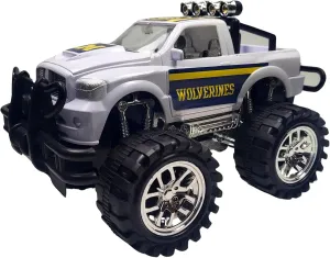 Game Day Outfitters Michigan Wolverines Monster Truck Push and Go, Friction Powered | Officially Licensed NCAA Logo Toy Truck 1:18 Scale Truck | for Fans, Boys, Kids