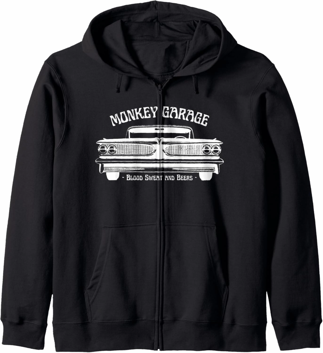 Gas Station: Blood Sweat and Beers Zip Hoodie