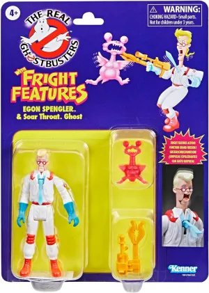 Ghostbusters Kenner Classics The Real Egon Spengler & Soar Throat Ghost Toys, Retro Action Figure, Toys for Kids 4 