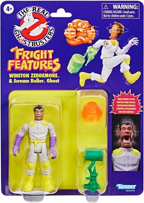 Ghostbusters Kenner Classics The Real Winston Zeddemore & Scream Roller Ghost Toys, Retro Action Figure, Toys for Kids 4 