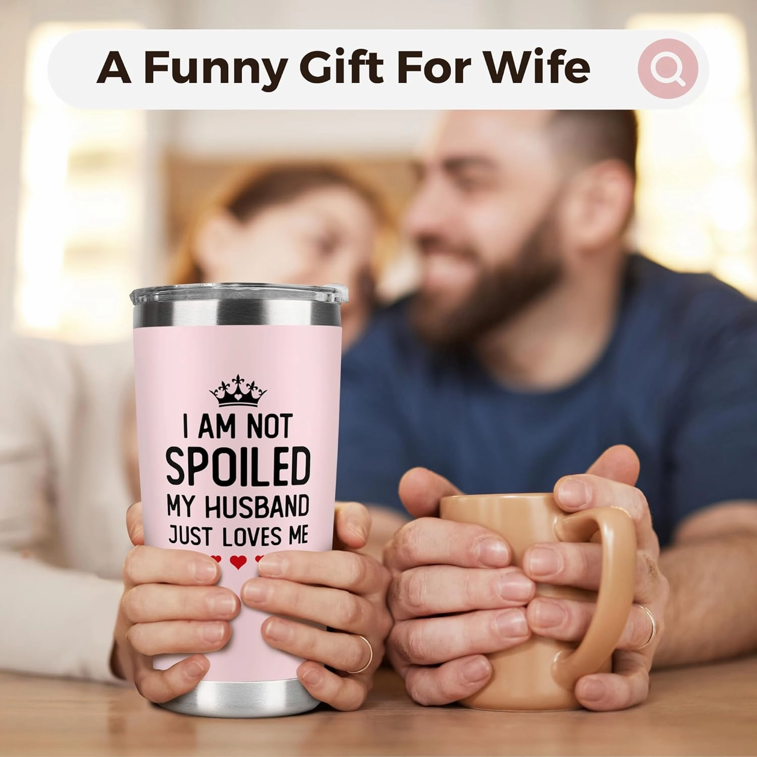 Gifts for Wife from Husband - Wife Gifts - Wedding Anniversary for Women, Birthday, Mothers Day, Christmas Gift for Her - Romantic Gift for Her - 20 Oz Pink Tumbler