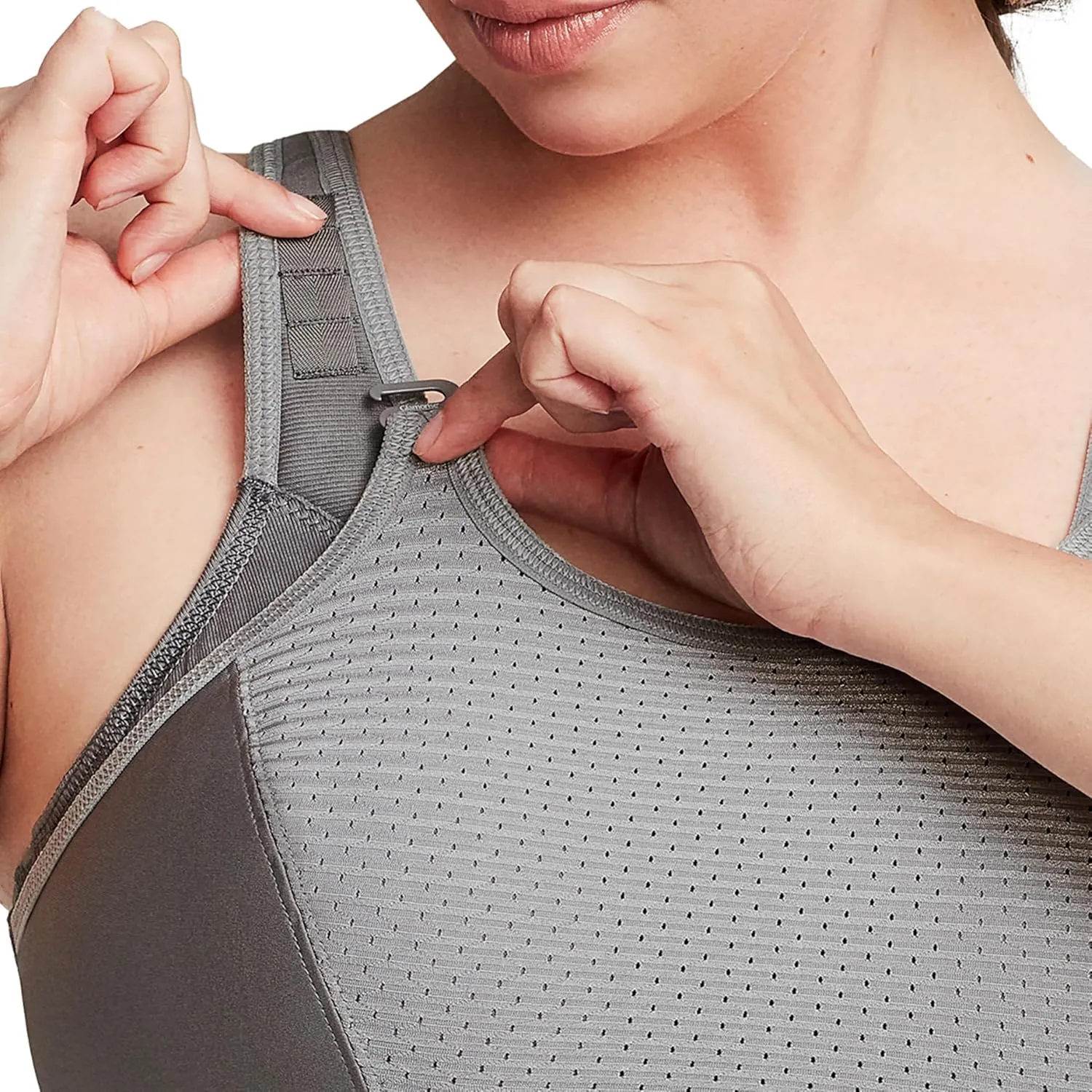 Glamorise Women's Full Figure Elite Performance Adjustable Wonderwire Sport Bra #9167