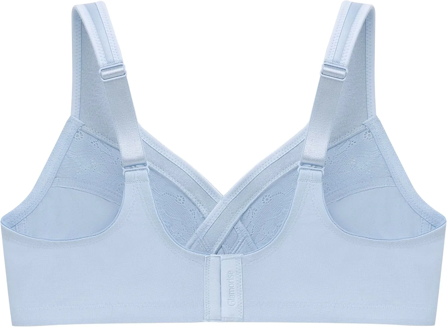 Glamorise Women's Full Figure Wirefree Minimizer Support Bra #1003