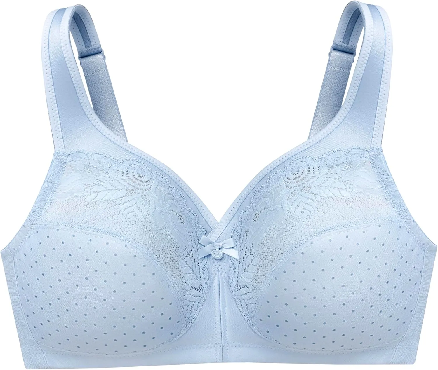 Glamorise Women's Full Figure Wirefree Minimizer Support Bra #1003