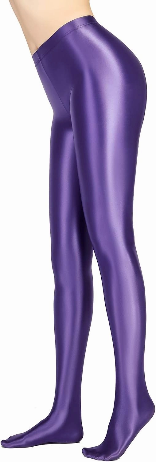 Glossy Opaque Pantyhose Shiny High Waist Tights Sexy Stockings Yoga Pants Training Women Sports Leggings Fitness