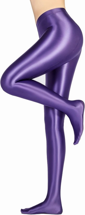 Glossy Opaque Pantyhose Shiny High Waist Tights Sexy Stockings Yoga Pants Training Women Sports Leggings Fitness
