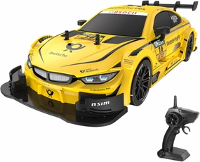 GoolRC RC Drift Car, 1:16 Scale Remote Control Car, 4WD 40KM/H High Speed RC Racing Car, 2.4GHz Electric Sport Driftings with Headlight, Drifting Tires and Racing Tires for Adults (Yellow)