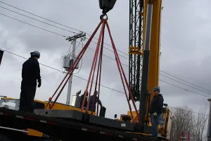 Grey Endless 30 Foot Polyester Round Sling | 31,000 lb. Vertical Capacity | 24,800 lb. Choker | 62,000 lb. Basket | 4-5/16" Relaxed Width | Hanes Supply (HSI) Heavy Duty Sling