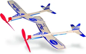 Guillow Lot of 6 Two-Packs Sky Streak Propeller-Powered Balsa Wood Toy Airplanes