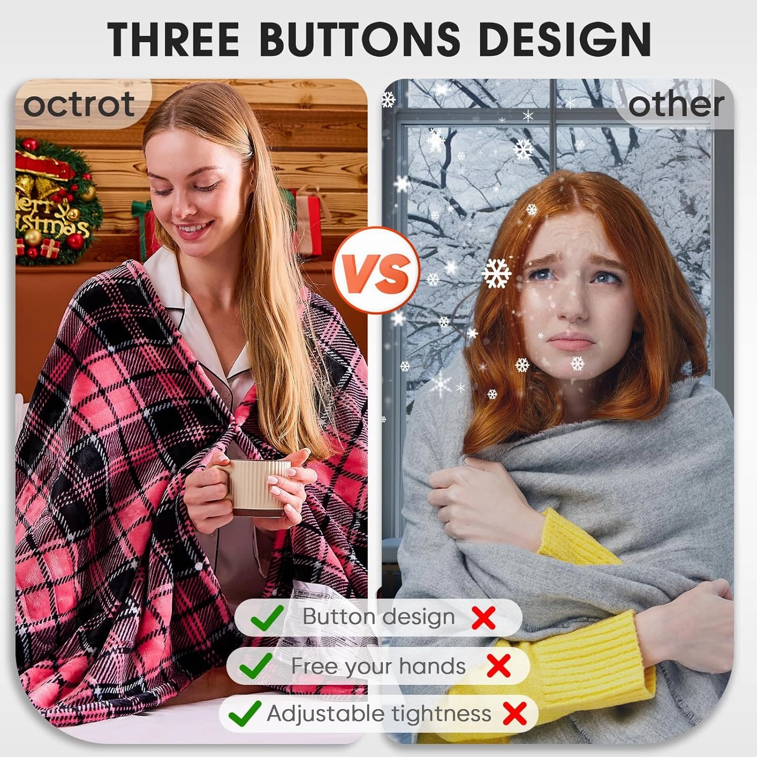 Heated Blanket Electric Throw, 50X60, Heating Throw with 10 Heating Levels & 8 Hours Auto Off, Pink Plaid Checkered Sherpa Blanket Warmer for Adults, Couch Bed Office Use, Fast Heating Washable, ETL