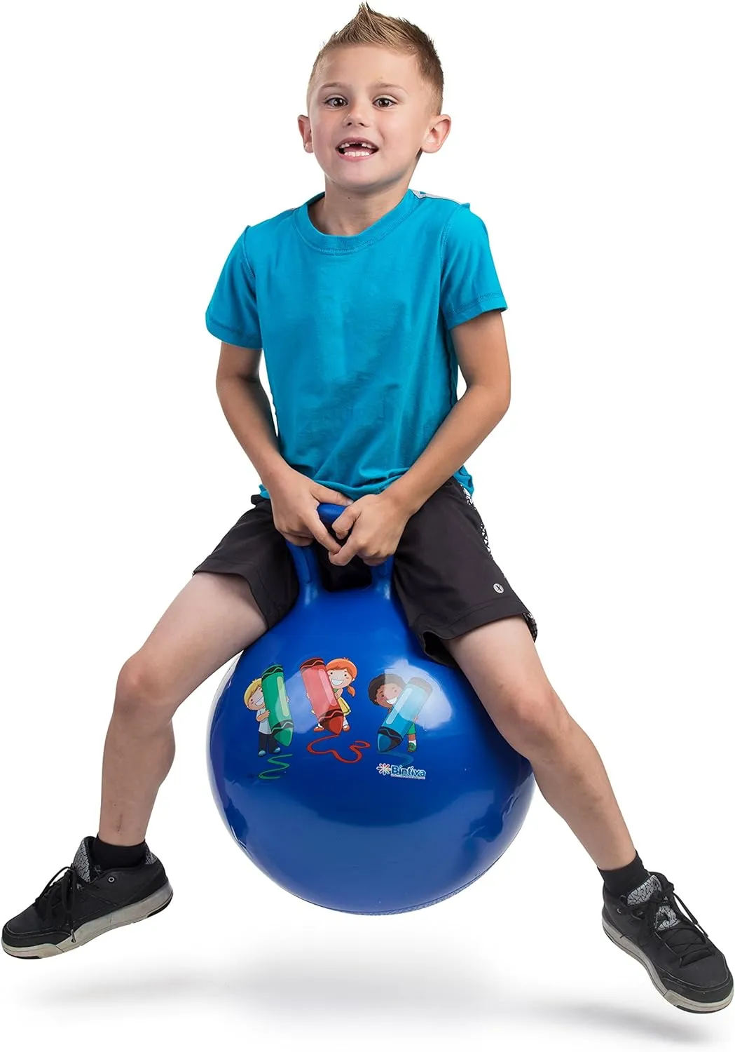 Hippity Hop 45 Cm / 18 Inch Diameter Including Free Foot Pump, for Children Ages 3-6 Space Hopper, Hop Ball Bouncing Toy