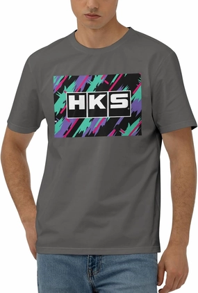 Hks Japanese Aftermarked Car Parts T-Shirt Men's Classic Basic Homecoming Basic Spring Short Sleeve Tops