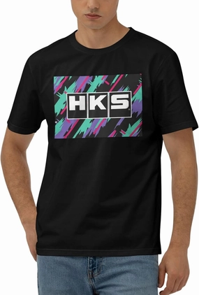 Hks Japanese Aftermarked Car Parts T-Shirt Men's Classic Basic Homecoming Basic Spring Short Sleeve Tops
