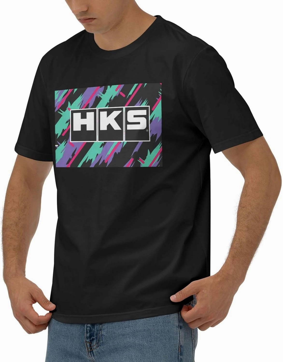 Hks Japanese Aftermarked Car Parts T-Shirt Men's Classic Basic Homecoming Basic Spring Short Sleeve Tops