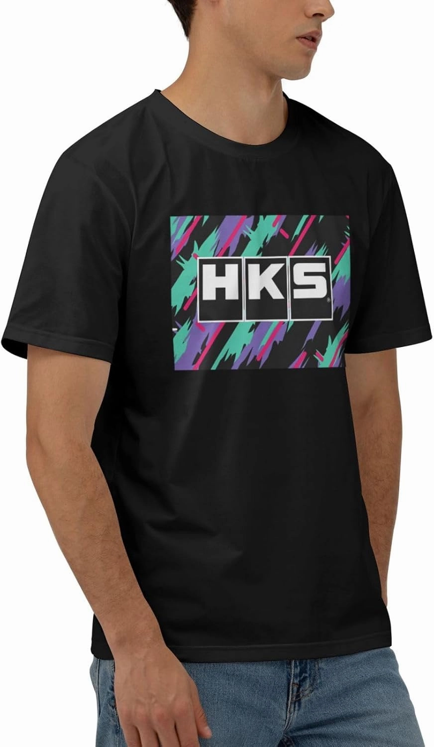 Hks Japanese Aftermarked Car Parts T-Shirt Men's Classic Basic Homecoming Basic Spring Short Sleeve Tops