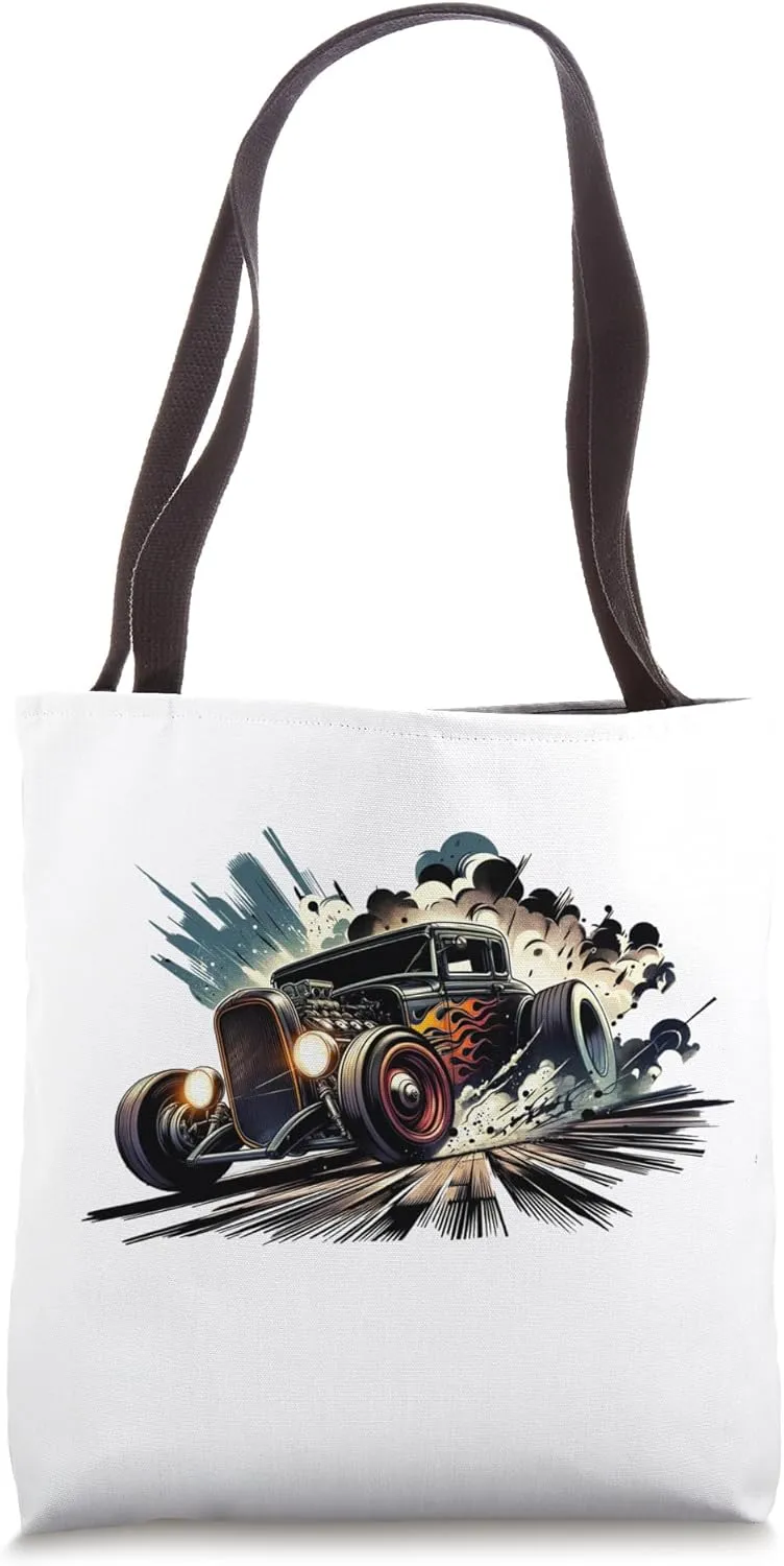 Hot Street Rod Drift Horsepower Classic Tote Bag