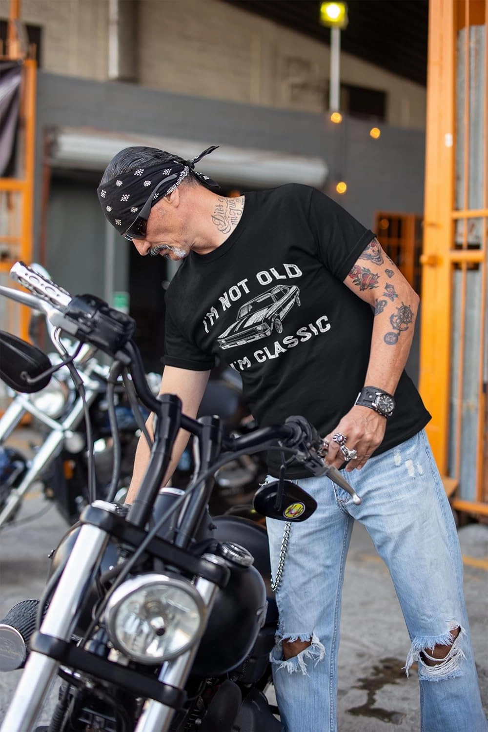 I'm Not Old I'm Classic Funny Car Graphic T-Shirt for Mens Womens Short Sleeve T Shirt