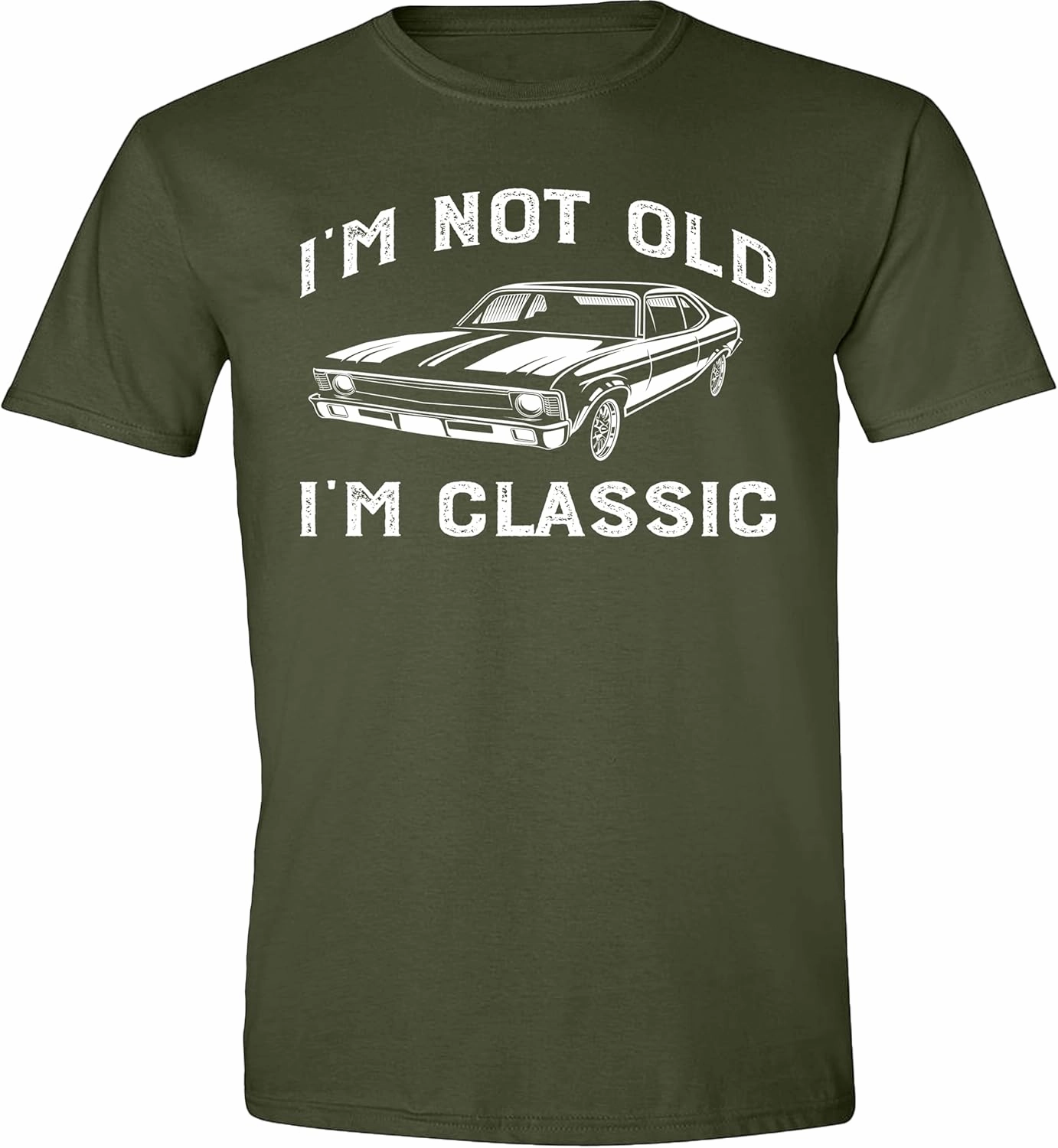I'm Not Old I'm Classic Funny Car Graphic T-Shirt for Mens Womens Short Sleeve T Shirt