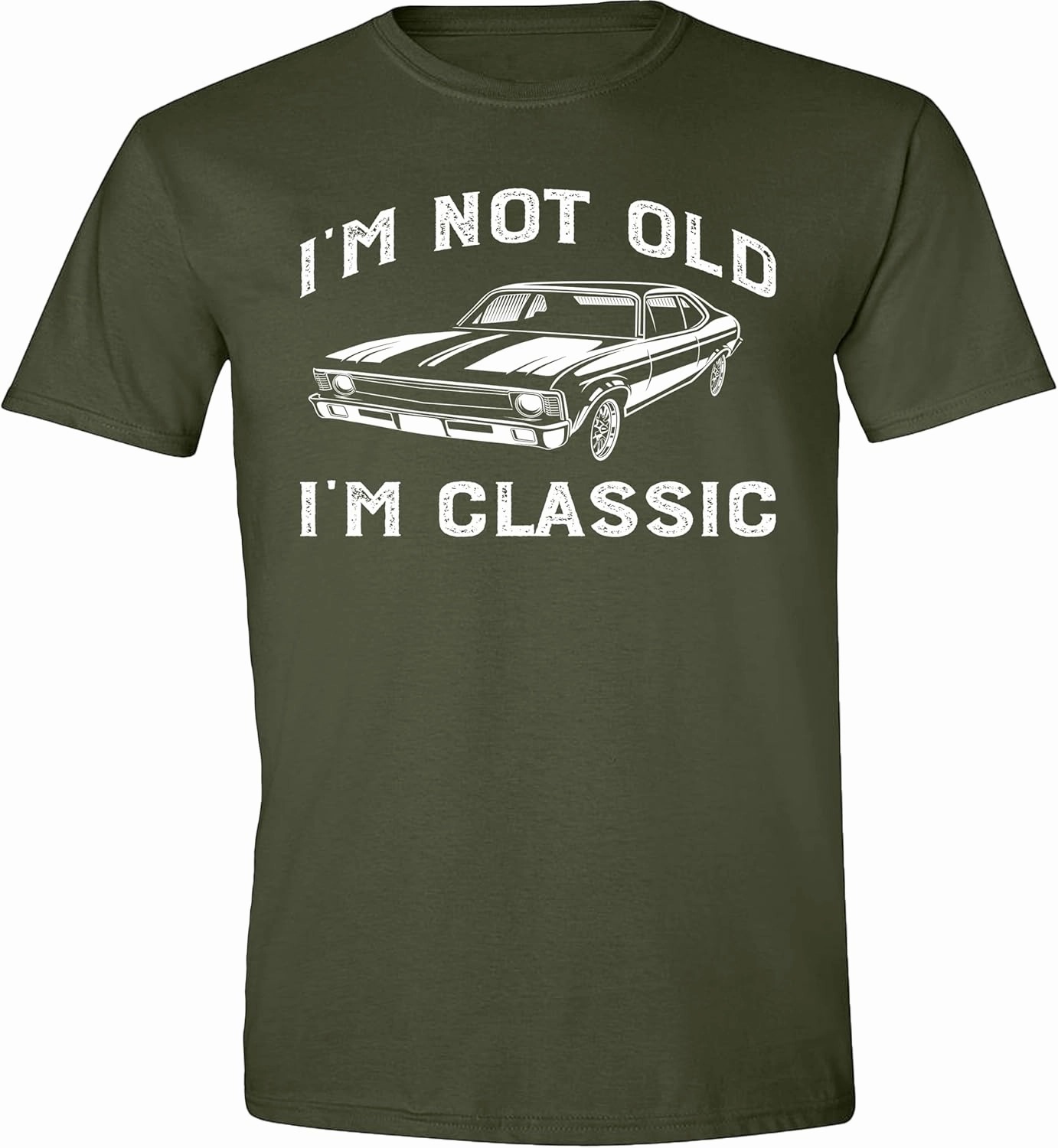 I'm Not Old I'm Classic Funny Car Graphic T-Shirt for Mens Womens Short Sleeve T Shirt
