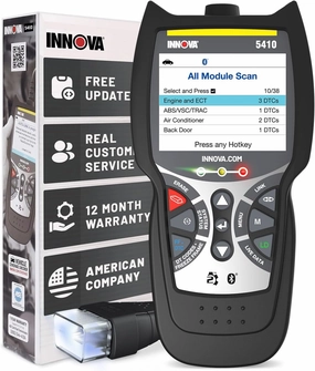 INNOVA 5410 All-System OBD2 Scan Tool – Read/Erase Check Engine, ABS, SRS, and Transmission Codes