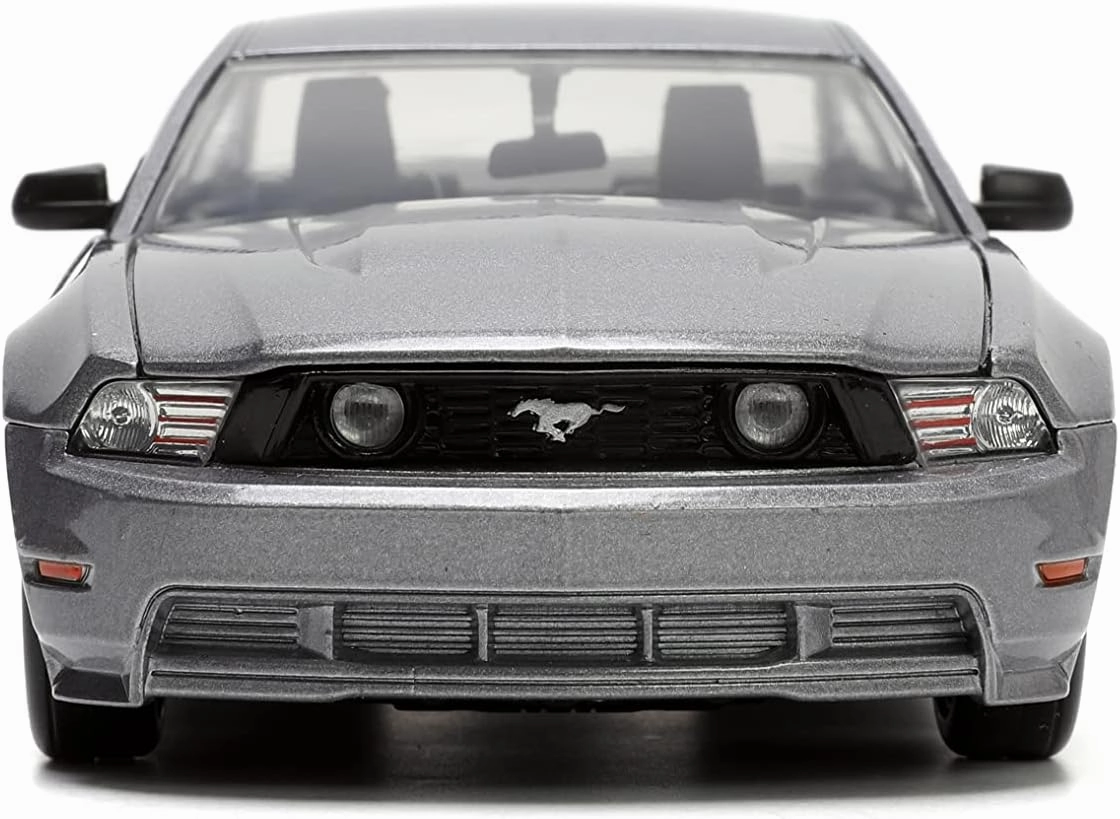 Jada Toys Big Time Muscle 1:24 2010 Ford Mustang GT Die-cast Car, Toys for Kids and Adults, Metallic