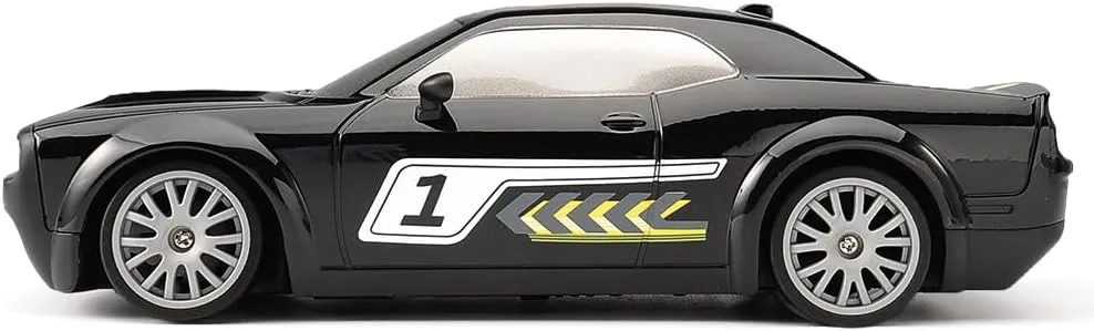 jaming KF27 Remote Control Car,RC Cars for Kids,1:20 4WD RC Drift Car with LED Lights, High-Speed Competitive 2.4G Cars for Drift and Race, Children's Gifts and Toys(Black 2-Battery)