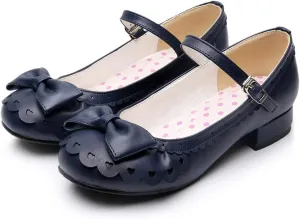 Japanese Sweet Lolita Tea Party Shoes Flounce Trim Bowtie Mary Jane Low Heel Shoes