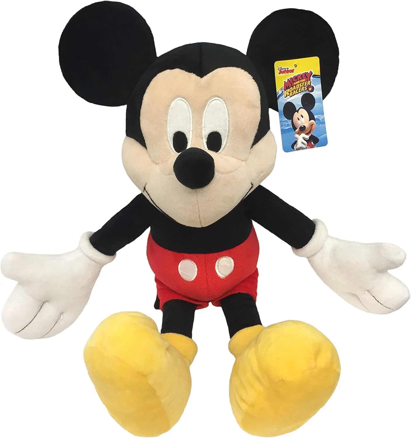 Jay Franco Disney Mickey Mouse Classic Plush Pillow Buddy Super Soft Polyester Microfiber