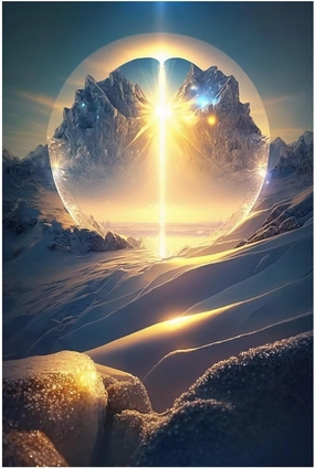 Jigsaw Puzzles 500 Pieces for Adults Puzzle Alpine Sunrise Each Piece is Unique - for Home Decor Room Decor