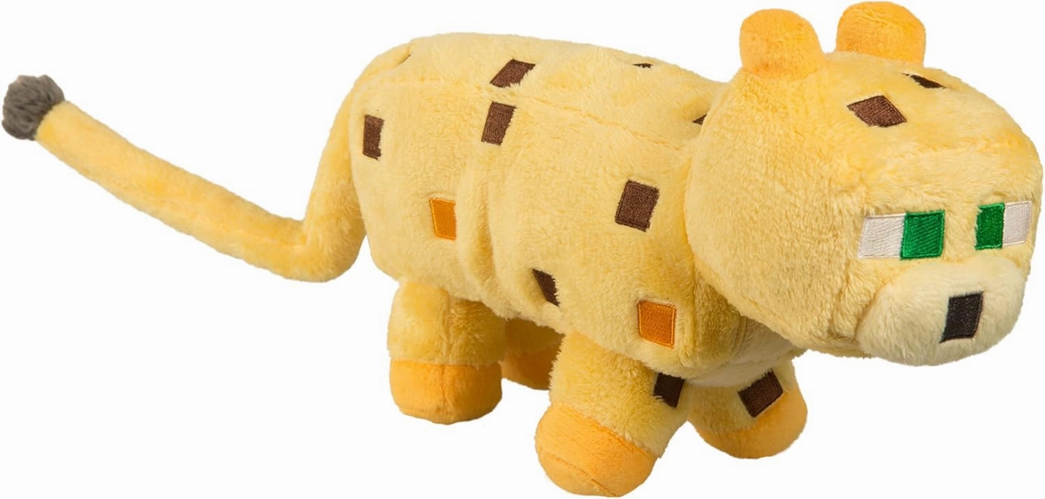 JINX Minecraft Ocelot Plush Stuffed Toy, Yellow, 14" Long