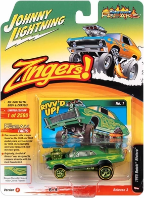 Johnny Lightning 1:64 Street Freaks Ver B 1965 Riviera Green