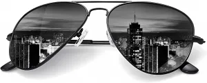 KALIYADI Classic Aviator Sunglasses for Men Women Driving Sun glasses Polarized Lens UV Blocking