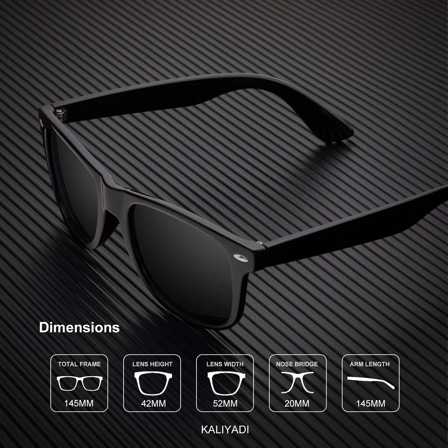 KALIYADI Sunglasses Men Polarized for Mens and Womens Unisex Sun Glasses for Driving UV Protection