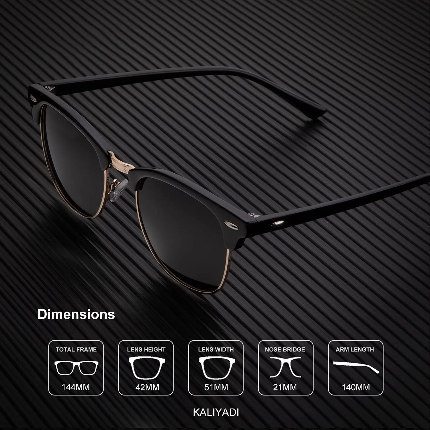 KALIYADI Sunglasses Men Polarized for Mens and Womens Unisex Sun Glasses for Driving UV Protection