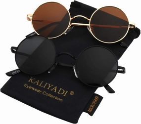 KALIYADI Aviator Sunglasses   Round Sunglasses, Better in Bundle!