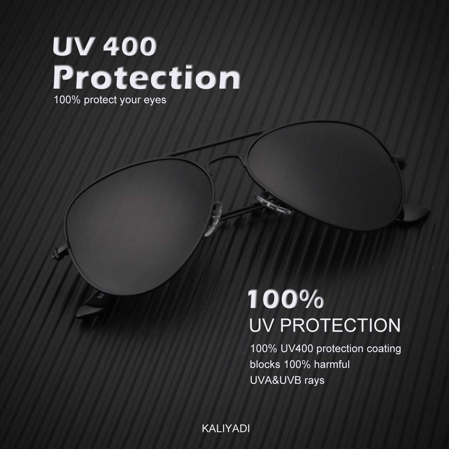 KALIYADI Classic Aviator Sunglasses for Men Women Driving Sun glasses Polarized Lens UV Blocking