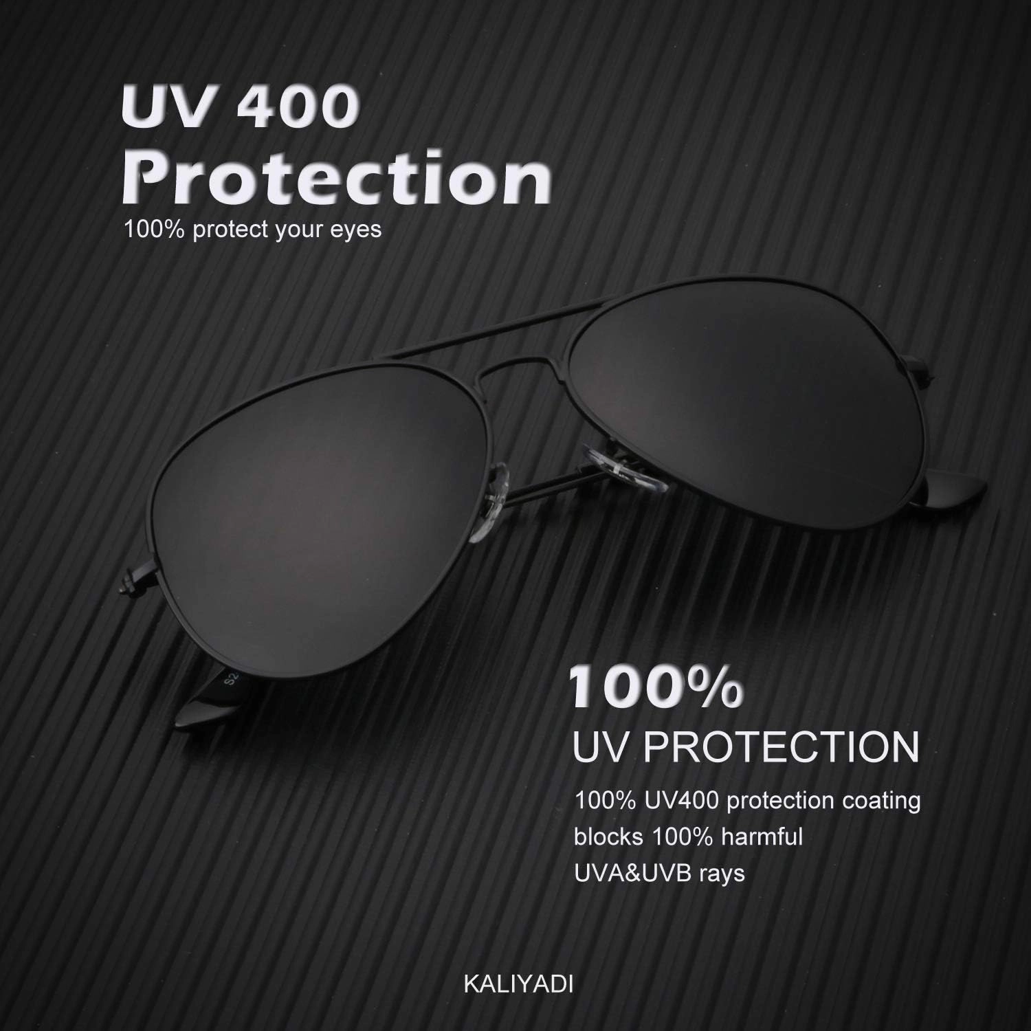 KALIYADI Classic Aviator Sunglasses for Men Women Driving Sun glasses Polarized Lens UV Blocking