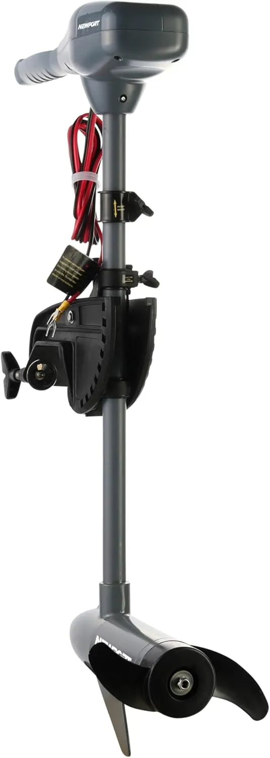 Kayak Series 36lb Thrust Transom Mounted Saltwater Electric Trolling Motor w/LED Battery Indicator (24" Shaft)
