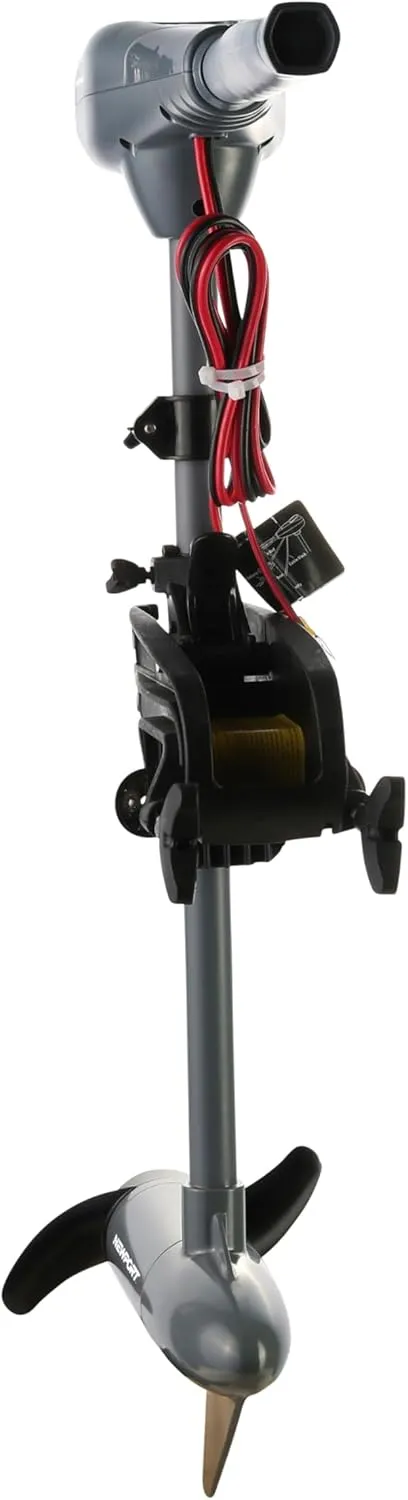 Kayak Series 36lb Thrust Transom Mounted Saltwater Electric Trolling Motor w/LED Battery Indicator (24" Shaft)