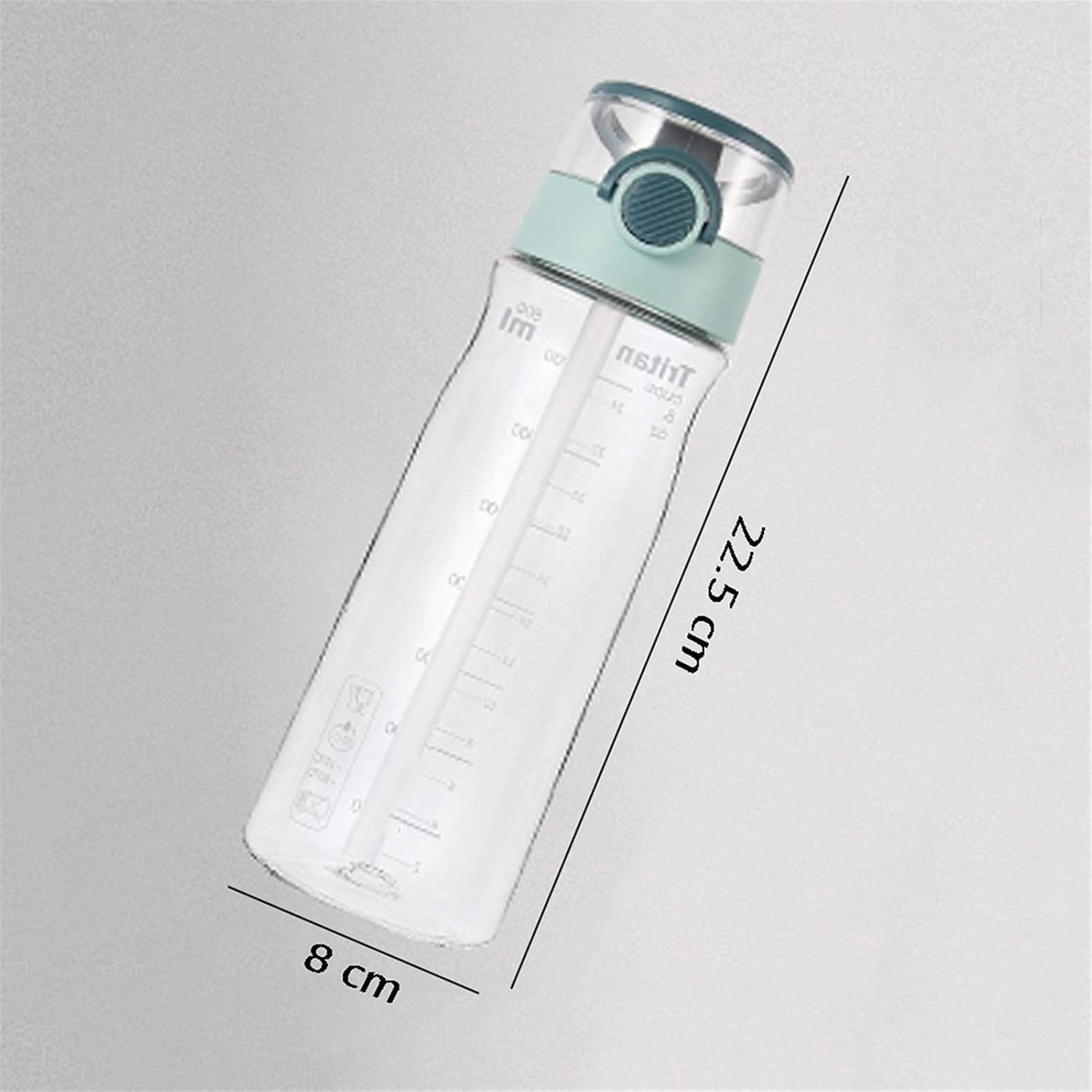 kettles Reusable Water Bottle,Large Capacity,Sport bottle with Straw,BPA free,Tea Jug-Clear,Leak proof,Portable,Easy to Open,Fitness canteen(C)