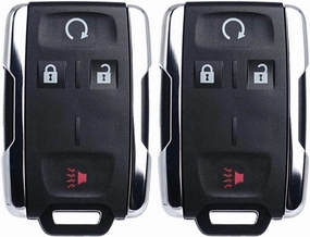 Keyless Entry Remote Start Control Key Fob Replacement Fits for Chevy Silverado GMC Sierra 1500 2500 3500 2014-2016 2017 2018 2019 2020 GMC Canyon Chevrolet Colorado 2015-2021 M3N-32337100