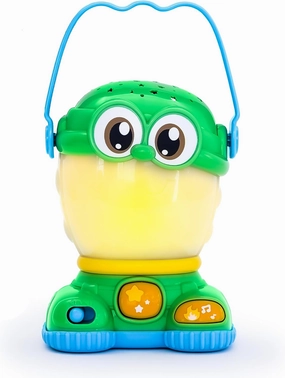 Kids Camping Lantern Night Light Star Projector w/ Soothing Sounds – Mini, Small & Toddler-Friendly Lantern Toy – Perfect Light-Up Toy for Babies 6 Months & Up