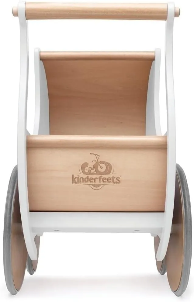 Kinderfeets Pram Walker - Toy Stroller for for Babies, Kids, and Toddlers | Sustainable and Eco-Friendly | 2-in-1 Walker and Stroller Design